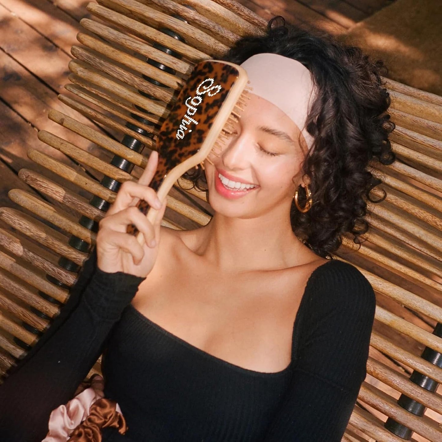 Prémium bambusz hajkefe a Te neveddel